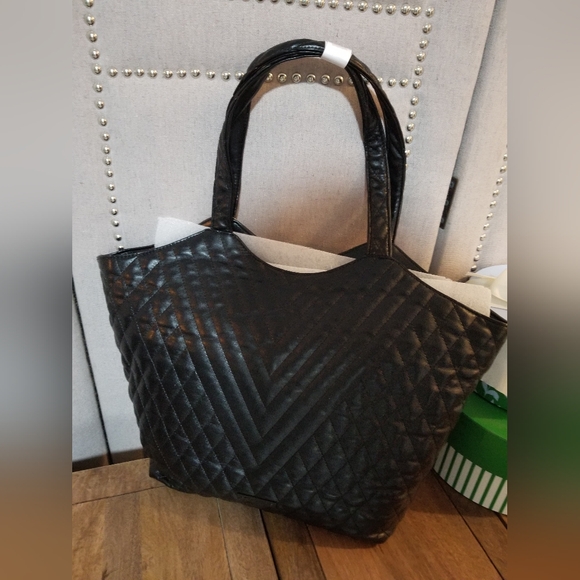 Aldo Zinia Black Quilted Women's Tote Bag - Picture 7 of 16
